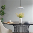 INK+IVY saben 2-Tier Layered Shade Pendant in Gold/White
