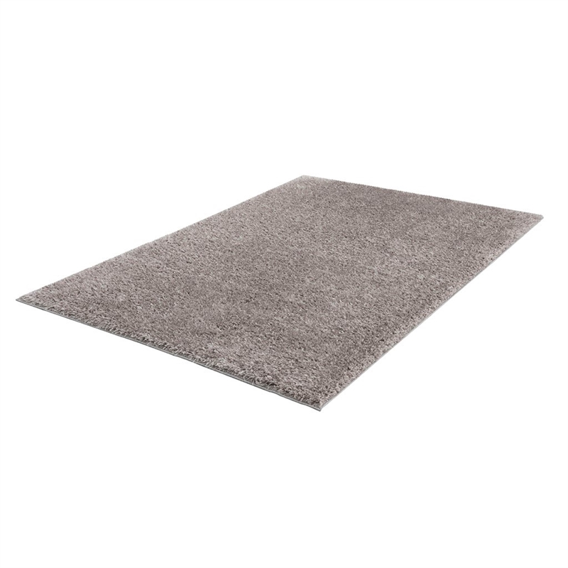 Madison Park Camdyn Super Soft Polyester Shag Area Rug in Grey 4x6'