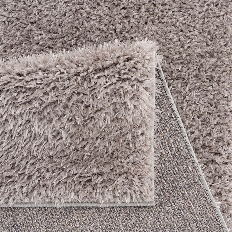 Madison Park Camdyn Super Soft Polyester Shag Area Rug in Grey 4x6'