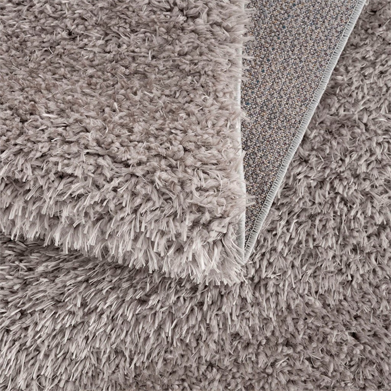 Madison Park Camdyn Super Soft Polyester Shag Area Rug in Grey 4x6'