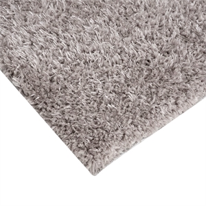 Madison Park Camdyn Super Soft Polyester Shag Area Rug in Grey 4x6'