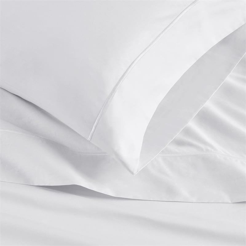 Croscill Luxury Egyptian 500TC Cotton Sheet Set in White Queen