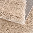 Madison Park Camdyn Super Soft Polyester Shag Area Rug in Cream 5x7'