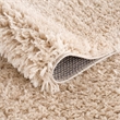 Madison Park Camdyn Super Soft Polyester Shag Area Rug in Cream 5x7'