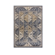Madison Park Dakota Tiled Border Area Rug in Blue/Cream 8x10'