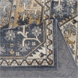 Madison Park Dakota Tiled Border Area Rug in Blue/Cream 8x10'
