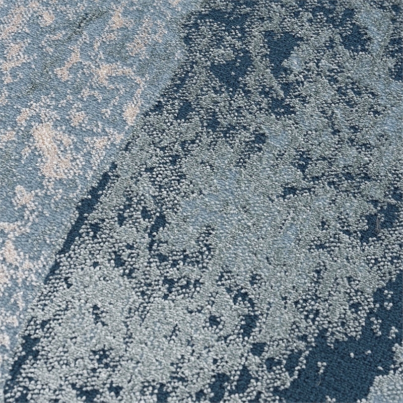 Madison Park Grace Abstract Wave Area Rug in Blue 8x10'