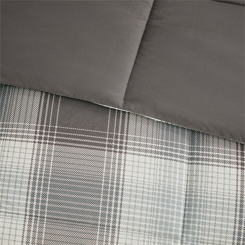 Woolrich Softspun Down Alternative Comforter Mini Set in Grey Full/Queen