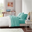 Intelligent Design Cotton Blend Jersey Knit All Season Sheet Set in Aqua Full