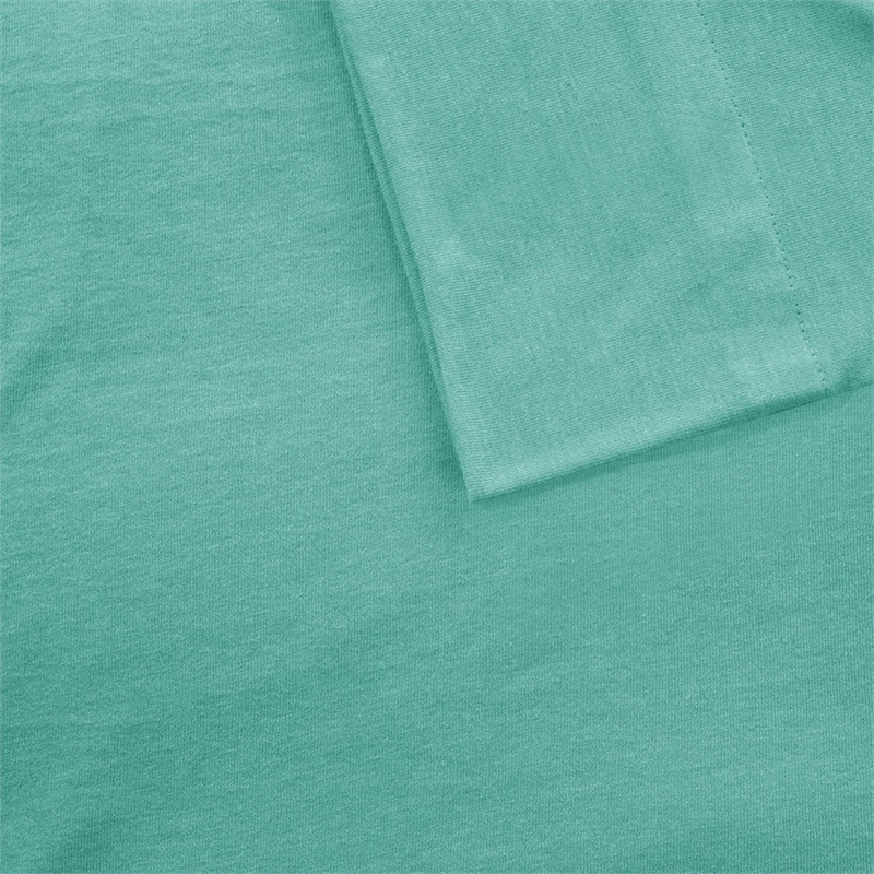 Intelligent Design Cotton Blend Jersey Knit All Season Sheet Set in Aqua Full