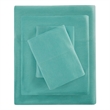 Intelligent Design Cotton Blend Jersey Knit All Season Sheet Set in Aqua Full