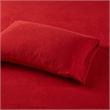 True North by Sleep Philosophy Micro Fleece Sheet Twin Size Set in Red