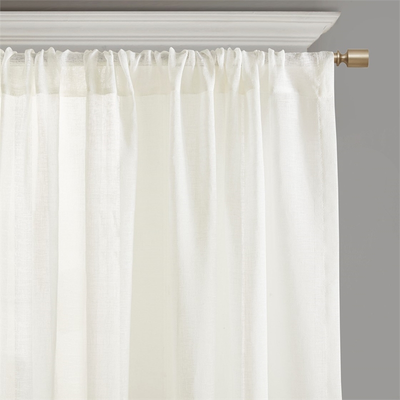 Croscill Classics Cornelli Embroidery Curtain Panel (Single) in White