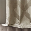 SunSmart Bentley Ogee Knitted Jacquard Total Blackout Panel in Taupe
