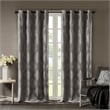 SunSmart Bentley Ogee Knitted Jacquard Total Blackout Panel in Charcoal