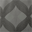 SunSmart Bentley Ogee Knitted Jacquard Total Blackout Panel in Charcoal