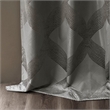 SunSmart Bentley Ogee Knitted Jacquard Total Blackout Panel in Charcoal