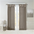 Madison Park Emilia Twist Tab Lined Window Curtain in Pewter 50 x 120
