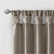 Madison Park Emilia Twist Tab Lined Window Curtain in Pewter 50 x 120