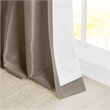 Madison Park Emilia Twist Tab Lined Window Curtain in Pewter 50 x 120