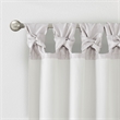 Madison Park Emilia Twist Tab Lined Window Curtain in Silver 50 x 95