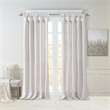 Madison Park Emilia Twist Tab Lined Window Curtain in Silver 50 x 95