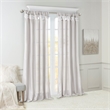 Madison Park Emilia Twist Tab Lined Window Curtain in Silver 50 x 95