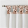 Madison Park Emilia Twist Tab Lined Window Curtain in Blush 50 x 84
