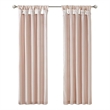 Madison Park Emilia Twist Tab Lined Window Curtain in Blush 50 x 84