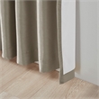 Madison Park Emilia Twist Tab Lined Window Curtain in Pewter 50 x 95