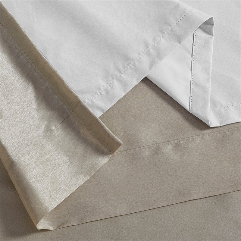 Madison Park Emilia Twist Tab Lined Window Curtain in Pewter 50 x 95