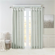 Madison Park Emilia Twist Tab Lined Window Curtain in Dusty Aqua 50 x 95