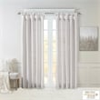 Madison Park Emilia Twist Tab Lined Window Curtain in Silver 50 x 84