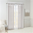 Madison Park Emilia Twist Tab Lined Window Curtain in Silver 50 x 84