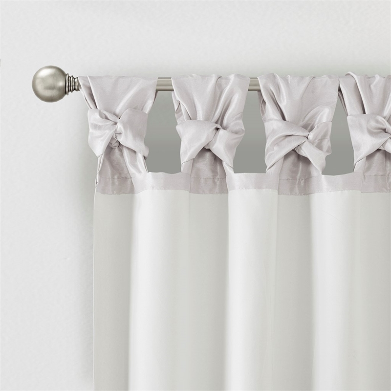 Madison Park Emilia Twist Tab Lined Window Curtain 50 x 108