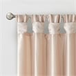Madison Park Emilia Twist Tab Lined Window Curtain in Blush 50 x 108
