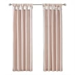 Madison Park Emilia Twist Tab Lined Window Curtain in Blush 50 x 108