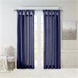 Madison Park Emilia Twist Tab Lined Window Curtain in Navy 50 x 95