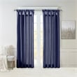 Madison Park Emilia Twist Tab Lined Window Curtain in Navy 50 x 120
