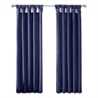 Madison Park Emilia Twist Tab Lined Window Curtain in Navy 50 x 120