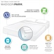 Madison Park 800 Thread Count Cotton Blend Sateen Sheet Set in White Cal King