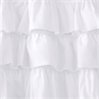 Madison Park Anna Cotton Oversized Ruffle Valance in White 50 x 18
