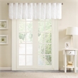 Madison Park Gemma Sheer Embroidered Window Valance in White 50 X 18