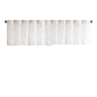 Madison Park Gemma Sheer Embroidered Window Valance in White 50 X 18