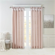 Madison Park Emilia Twist Tab Lined Window Curtain in Blush 50x120