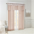 Madison Park Emilia Twist Tab Lined Window Curtain in Blush 50x120