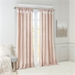 Madison Park Emilia Twist Tab Lined Window Curtain in Blush 50x120