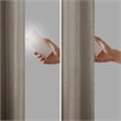 Madison Park Emilia Twist Tab Total Blackout Window Curtain in Pewter 50x84