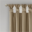 Madison Park Emilia Twist Tab Total Blackout Window Curtain in Bronze 50x95