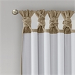 Madison Park Emilia Twist Tab Total Blackout Window Curtain in Bronze 50x95